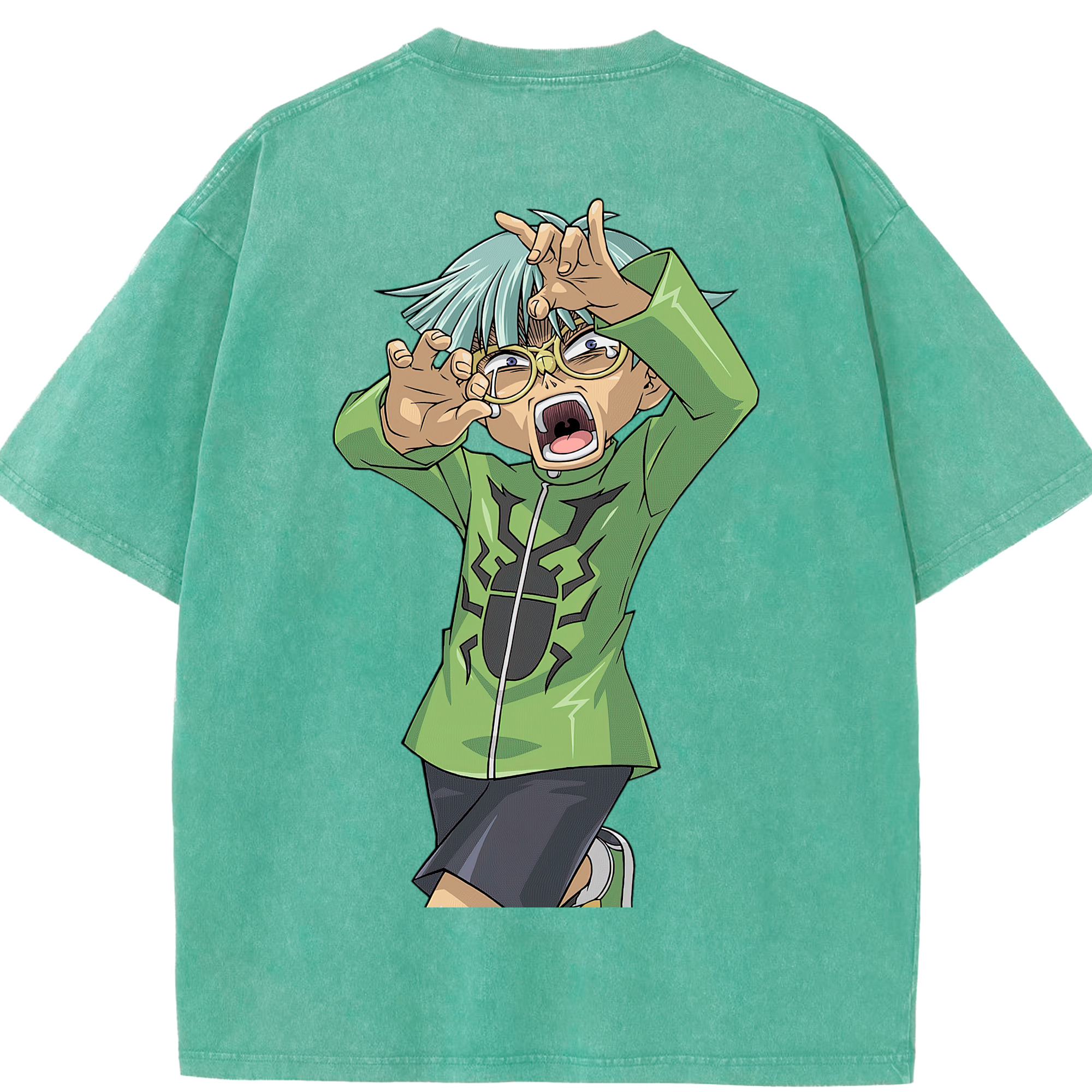 （画像用） 遊☆戯☆王 Yu-Gi-Oh! 綿100% ヴィンテージ風 半袖Tシャツ（背面プリント）